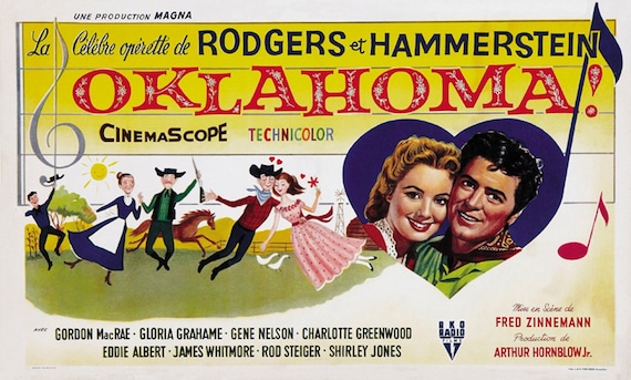 Oklahoma! Gordon McRae Cult Western movie poster print 3 1955