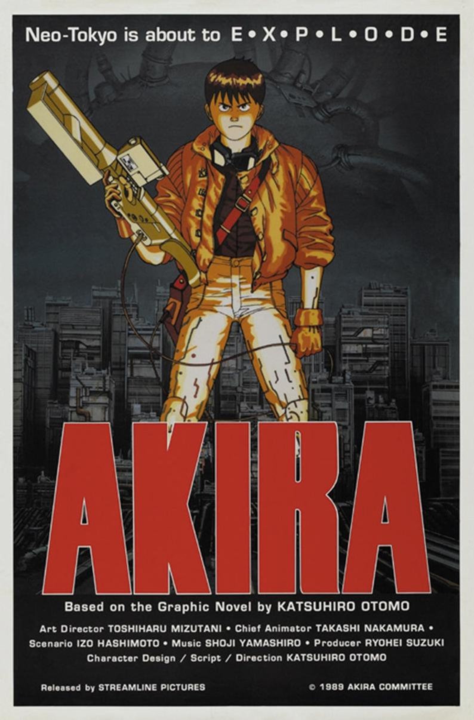 Akira 1988 Katsuhiro Otomo Anime Movie Poster Reprint 24x36 Inches - Etsy