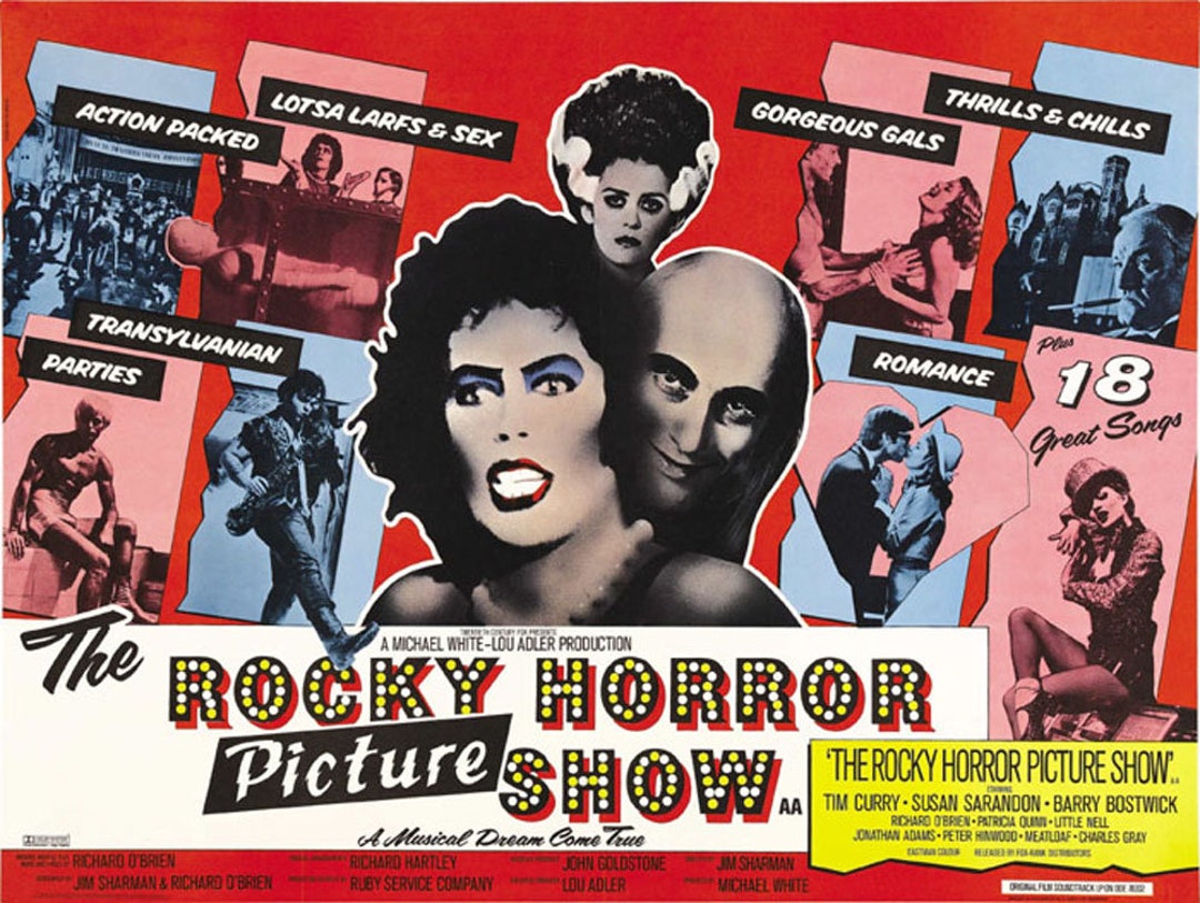 The Rocky Horror Picture Show 1975 Cult Movie Poster Reprint 12x19.5
