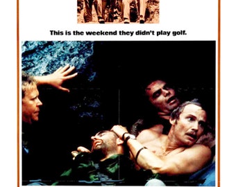 Deliverance 1972 Burt Reynolds Jon Voight cult movie poster reprint 18x12 inches approx.
