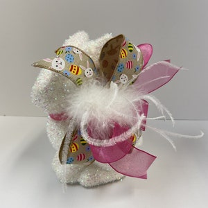 Bunny Rabbit, Easter Bunny, Easter Rabbit, Spring Bunny, Spring Rabbit, White Bunny, Table Bunny, Shelf Rabbit, Bunny Gift, Easter Gift