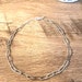 Basic silver chain choker - western jewelry -choker necklace simple jewelry boho short necklace - silver plated - paperclip chain