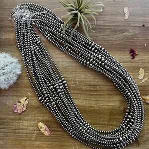 28 inch Sterling Silver Pearls necklace