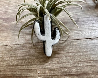 White cactus antler ring