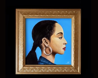 Sade portrait painting - handmade