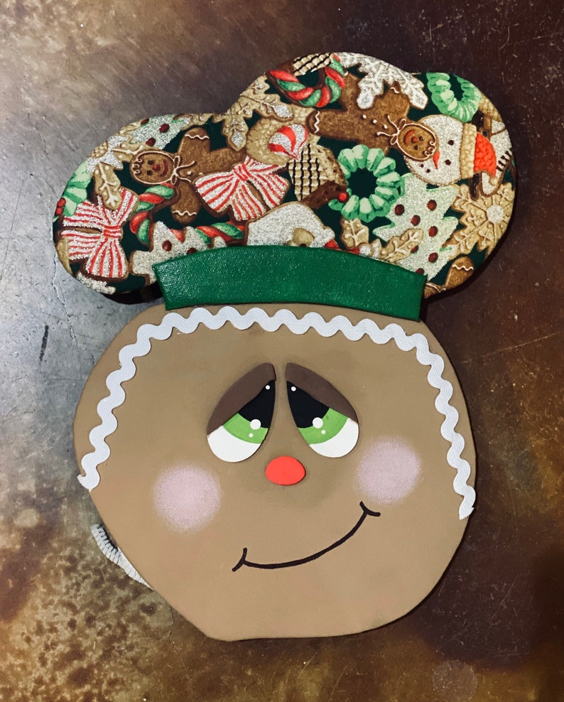 Gingerbread man Wreath Attachment Gingerbread Door Decor Etsy