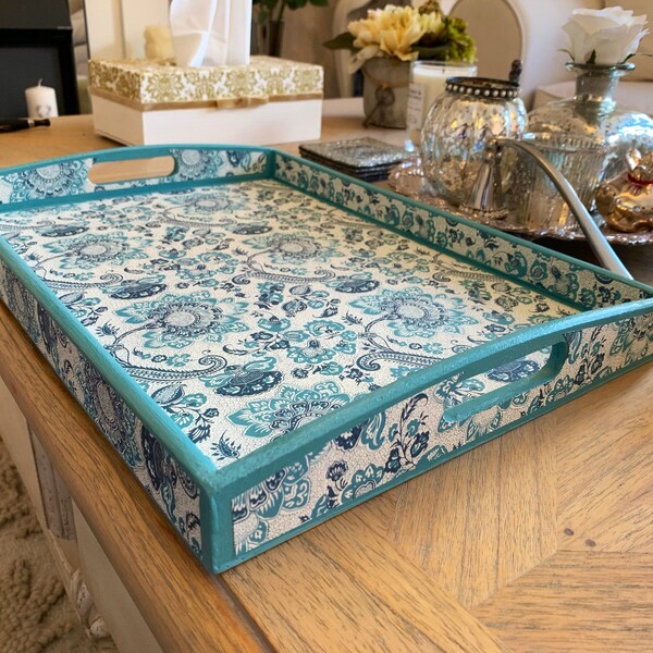 Turquoise Tray Etsy