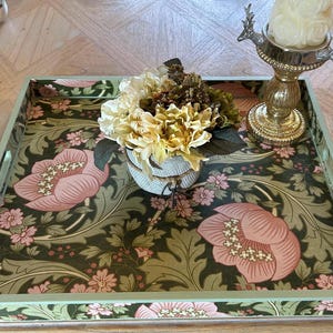 Florence - tray, Handmade William Morris paper tray, coffee table tray, breakfast tray, footstool tray and ottoman tray.