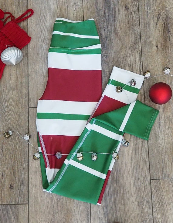 Disney Wreck it Ralph Glitch AKA Vanellope Von Schweetz Candy Cane Christmas Holiday Women s Leggings. Etsy Canada