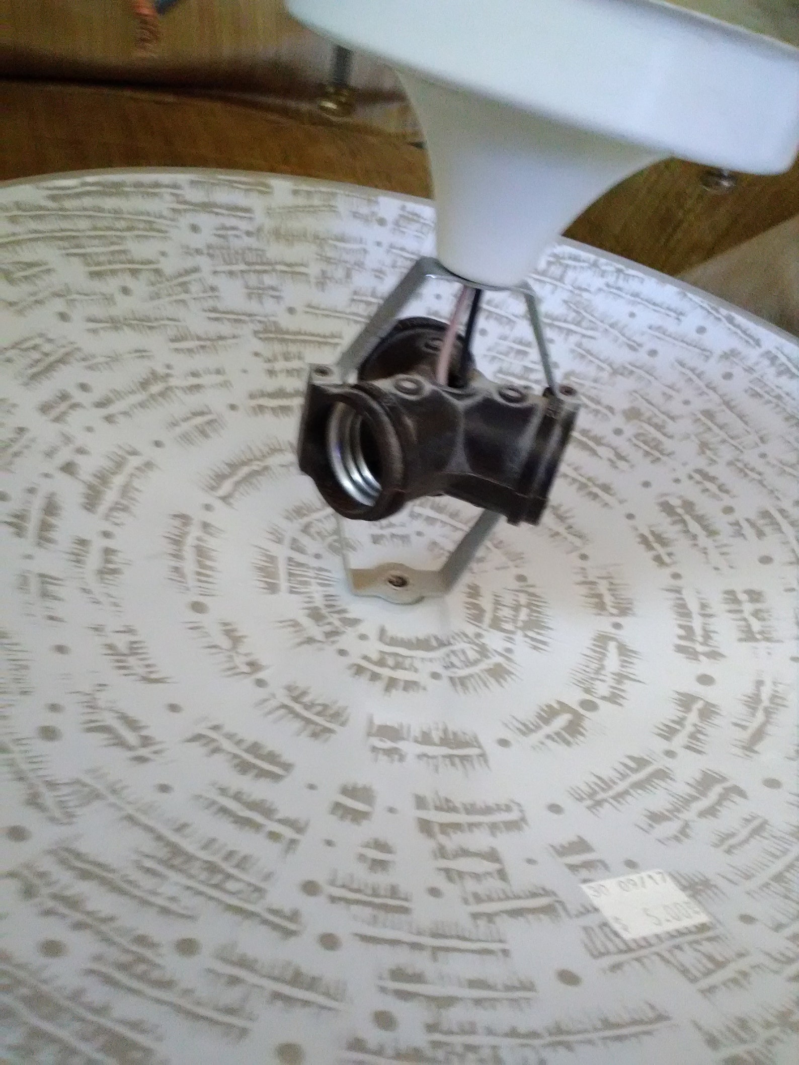 Flying Saucer Light Fixture 14.75 inches Etsy