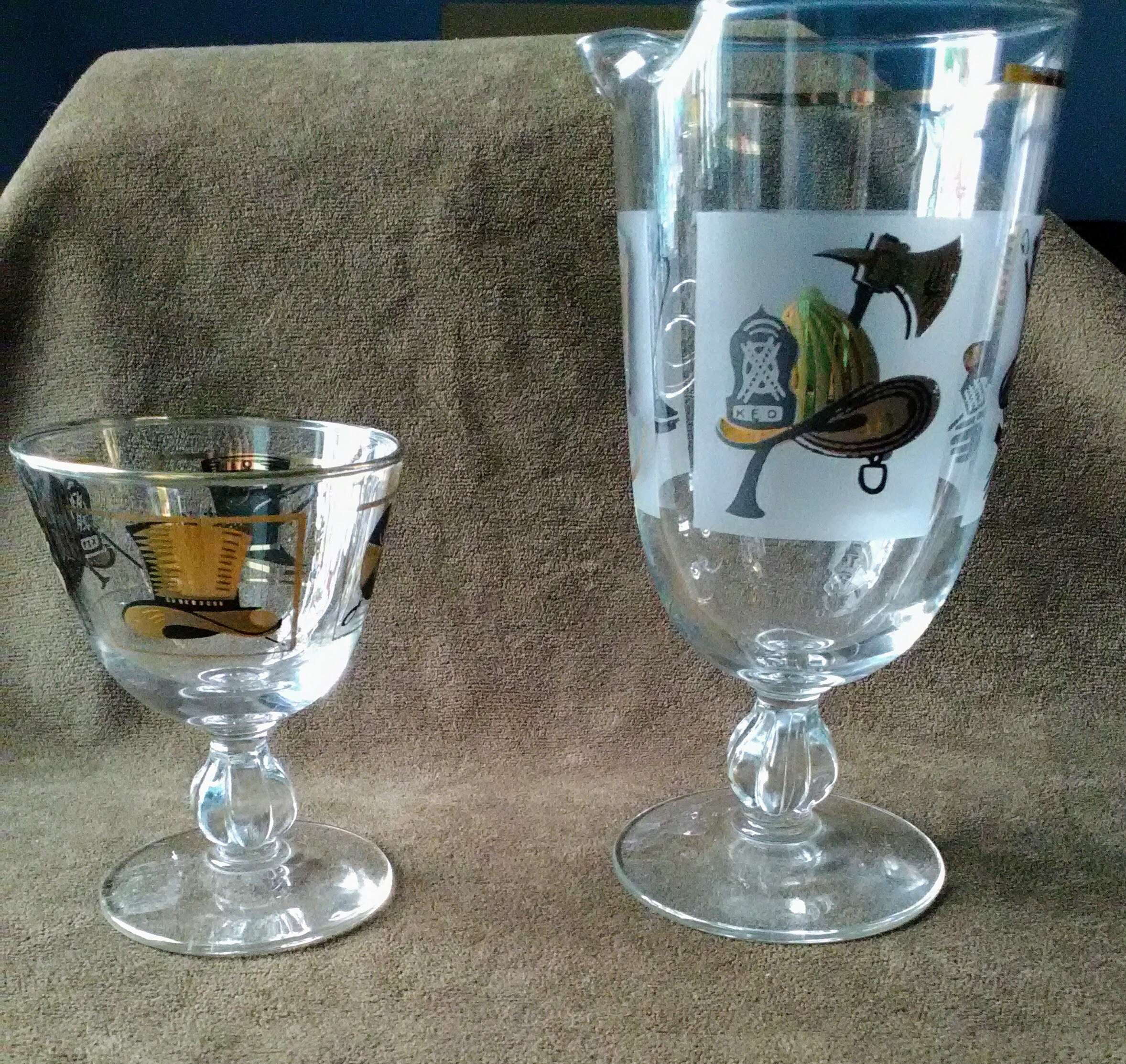 Libbey Top Hat Fireman's Martini Cocktail Mixer Pitcher Etsy