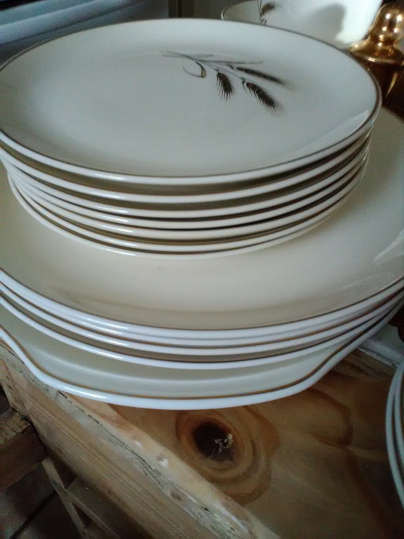 Creamy wheat pattern china Royal Joci Etsy