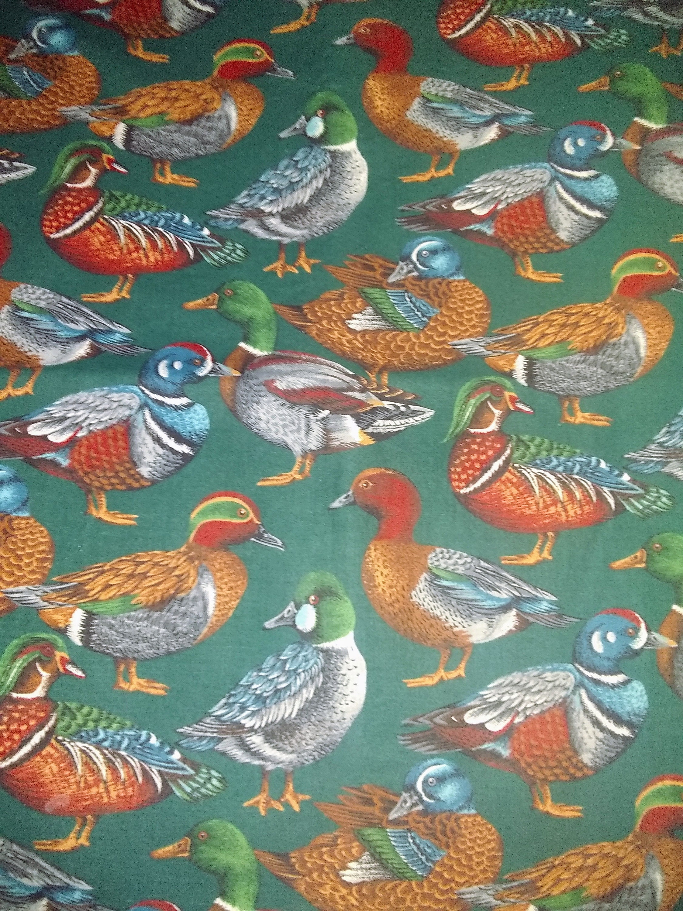 Card Table Tablecloth with Ducks and Mallards Etsy
