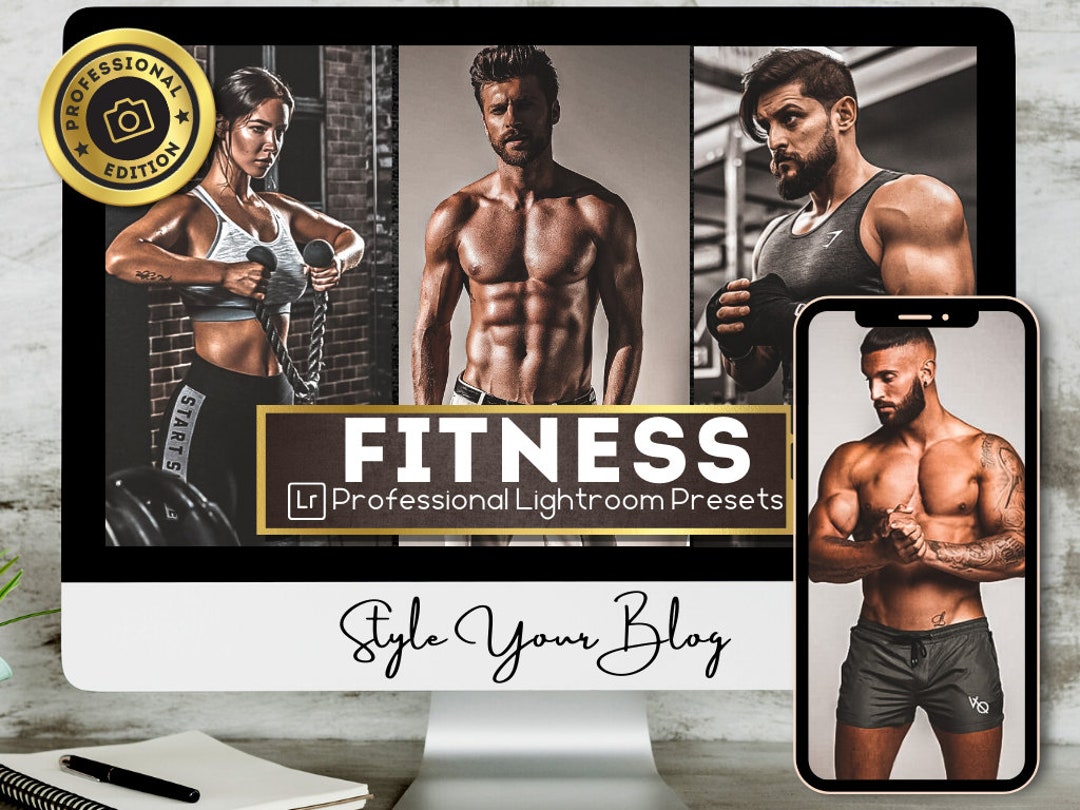 16 FITNESS Gym Presets LIGHTROOM desktop & Mobile , Workout Filter