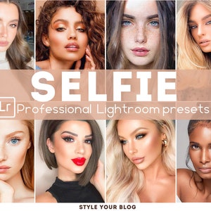 10 SELFIE Preset Lightroom (Mobile & Desktop) Beauty smooth skin preset/ Portrait preset /Pretty Presets/ beauty blogger/Perfect skin preset