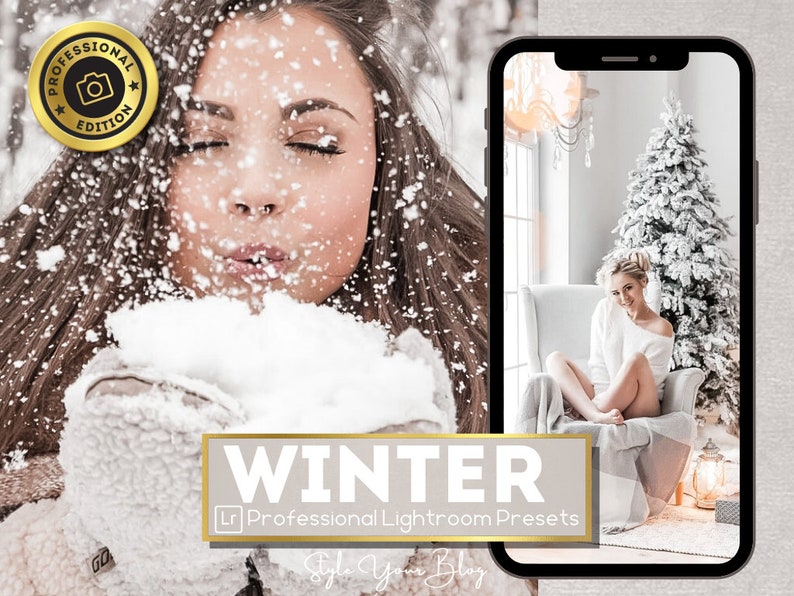 10 WINTER Lightroom Presets Mobile & desktop,winter Lifestyle, Mama Baby preset, moody soft airy bright christmas preset, top snow filter image 7