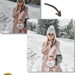 10 WINTER Lightroom Presets Mobile & desktop,winter Lifestyle, Mama Baby preset, moody soft airy bright christmas preset, top snow filter image 5