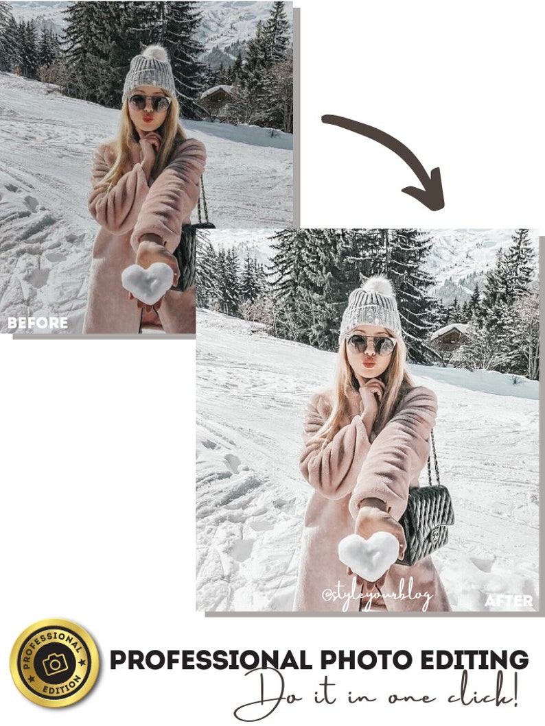 10 WINTER Lightroom Presets Mobile & desktop,winter Lifestyle, Mama Baby preset, moody soft airy bright christmas preset, top snow filter image 5