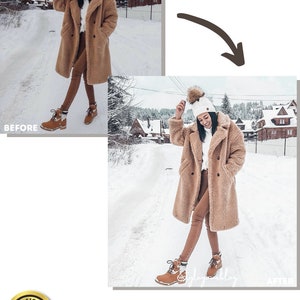 10 WINTER Lightroom Presets Mobile & desktop,winter Lifestyle, Mama Baby preset, moody soft airy bright christmas preset, top snow filter image 4