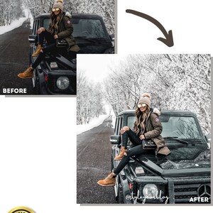 10 WINTER Lightroom Presets Mobile & desktop,winter Lifestyle, Mama Baby preset, moody soft airy bright christmas preset, top snow filter image 8