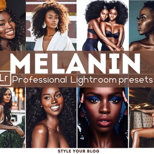 10 MELANIN QUEEN Presets Lightroom (Mobile & Desktop), black girl preset, brown blogger preset, brown skin, chocolate preset,ebony preset
