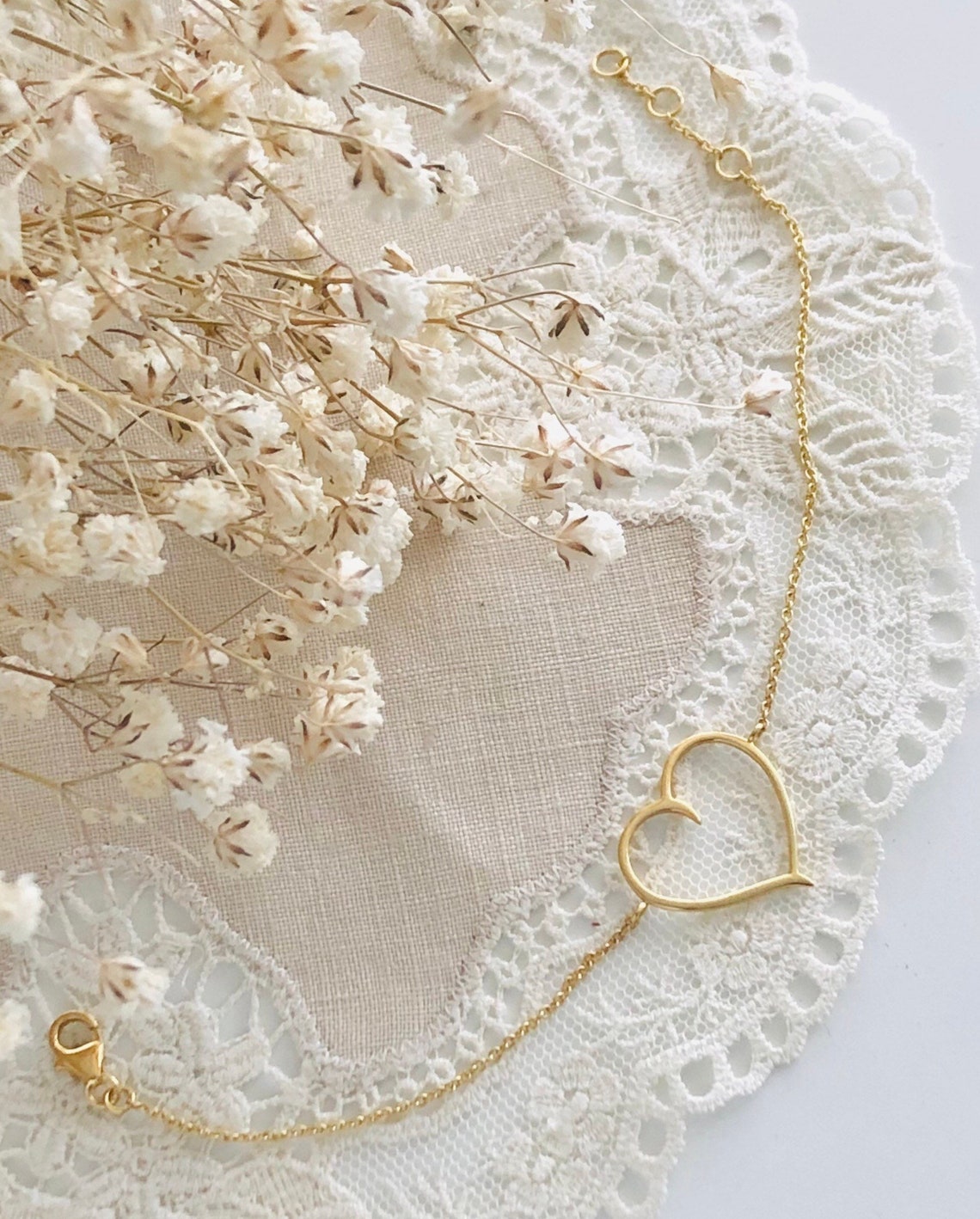 14k Gold Filled Heart Bracelet. Gold Love Heart Bracelet Etsy UK