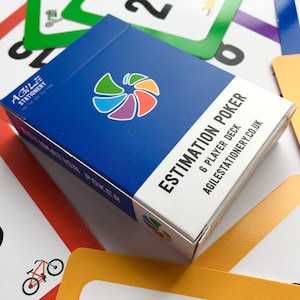 Planning pokerkaarten met Fibonacci-reeks - set voor 6 spelers
