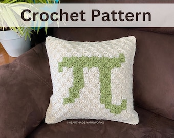 For the Love of Pi Pillow - Crochet Pattern