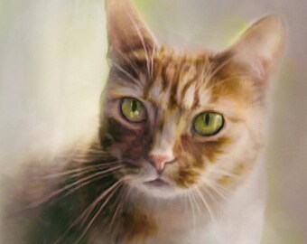 Commissioned Portrait Painting - Photorealism Style Pet Portrait Painting