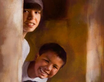 Commissioned Portrait Painting - Loose & Painterly Style Portrait