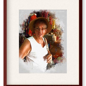 Commissioned Portrait Painting Loose Painterly Style Portrait image 6