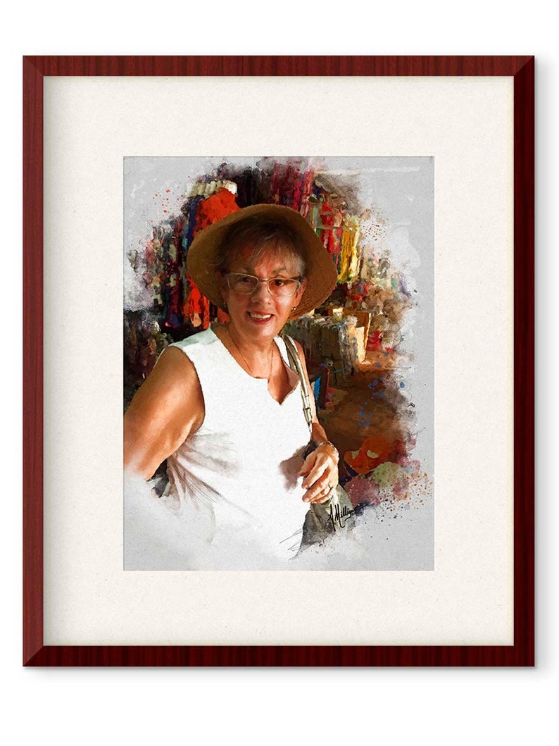 Commissioned Portrait Painting Loose Painterly Style Portrait image 6