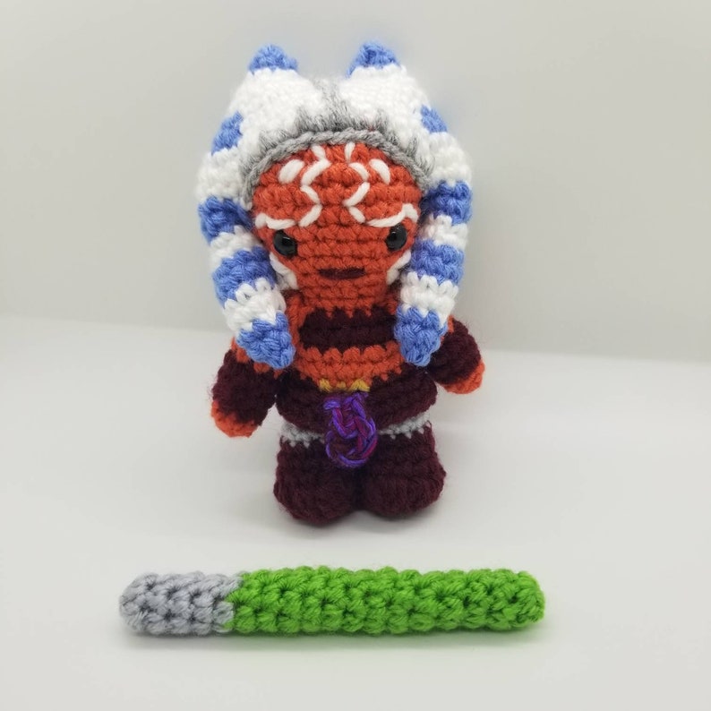 Ahsoka Tano Plushie Starwars Characters Crochet Ahsoka Etsy