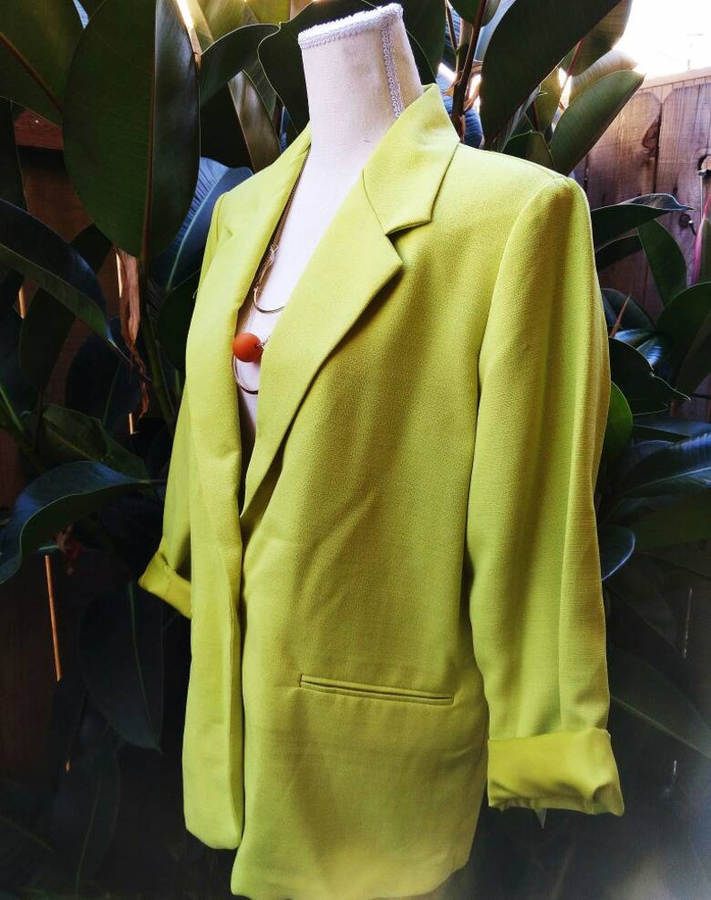 BFA Classics chartreuse blazer
