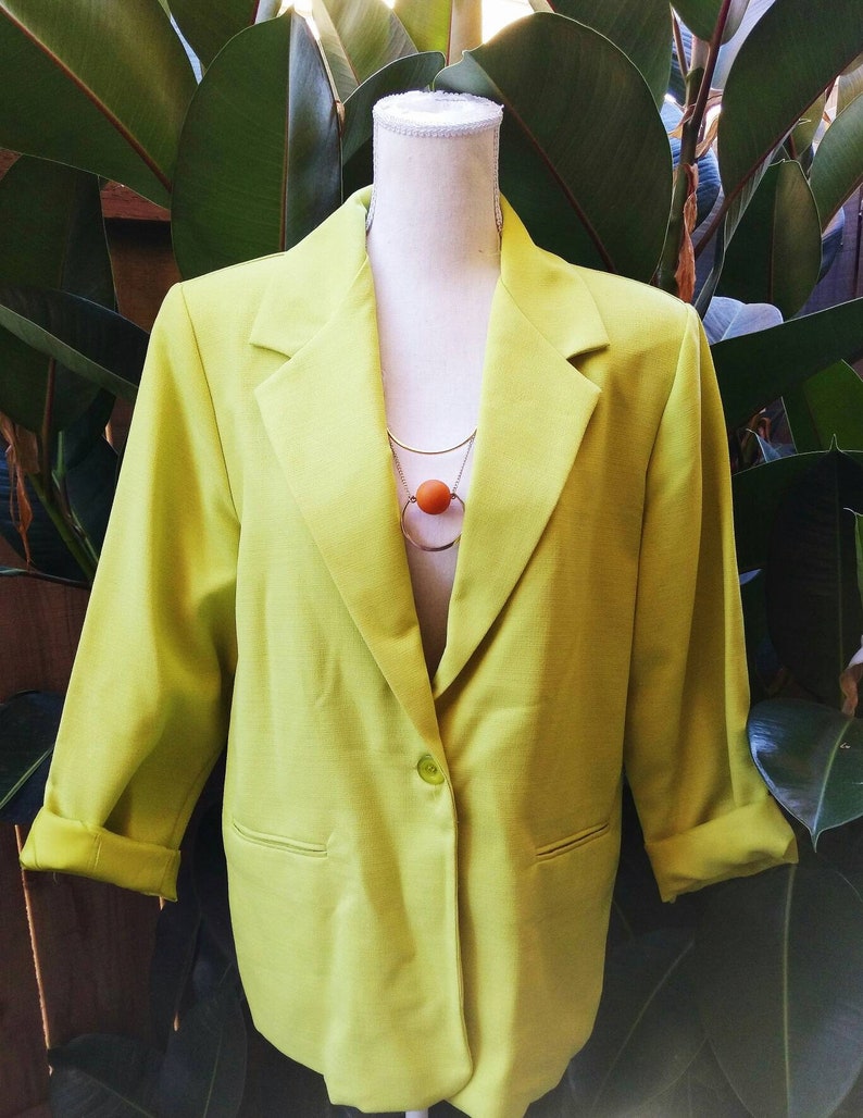 BFA Classics chartreuse blazer
