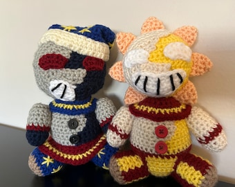 Crochet Five Nights at Freddy’s Sundrop/Moondrop Plush