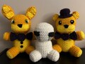 Crochet Five Nights at Freddy’s Spring Bonnie/Fredbear/Crying Child Plush