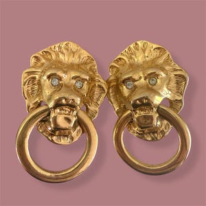Vintage Gold Kenneth Jay Lane For Avon Clip On Earrings Gifts for Her