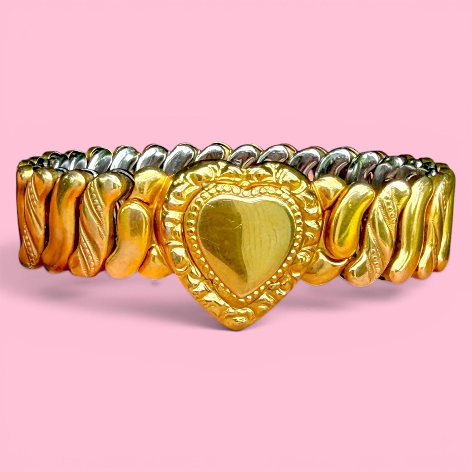 アクセサリー 40s SweetHeart Expansion Bracelet Carmen Vintage Carmen Sweetheart Expansion Bracelet | Circa 1940s–1950s