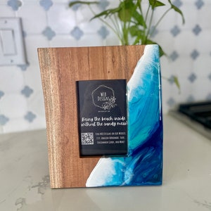 Picture Frame, Beach Photo Frame, Vacation Memory Wood Frame, 4x6 Frame for Mom