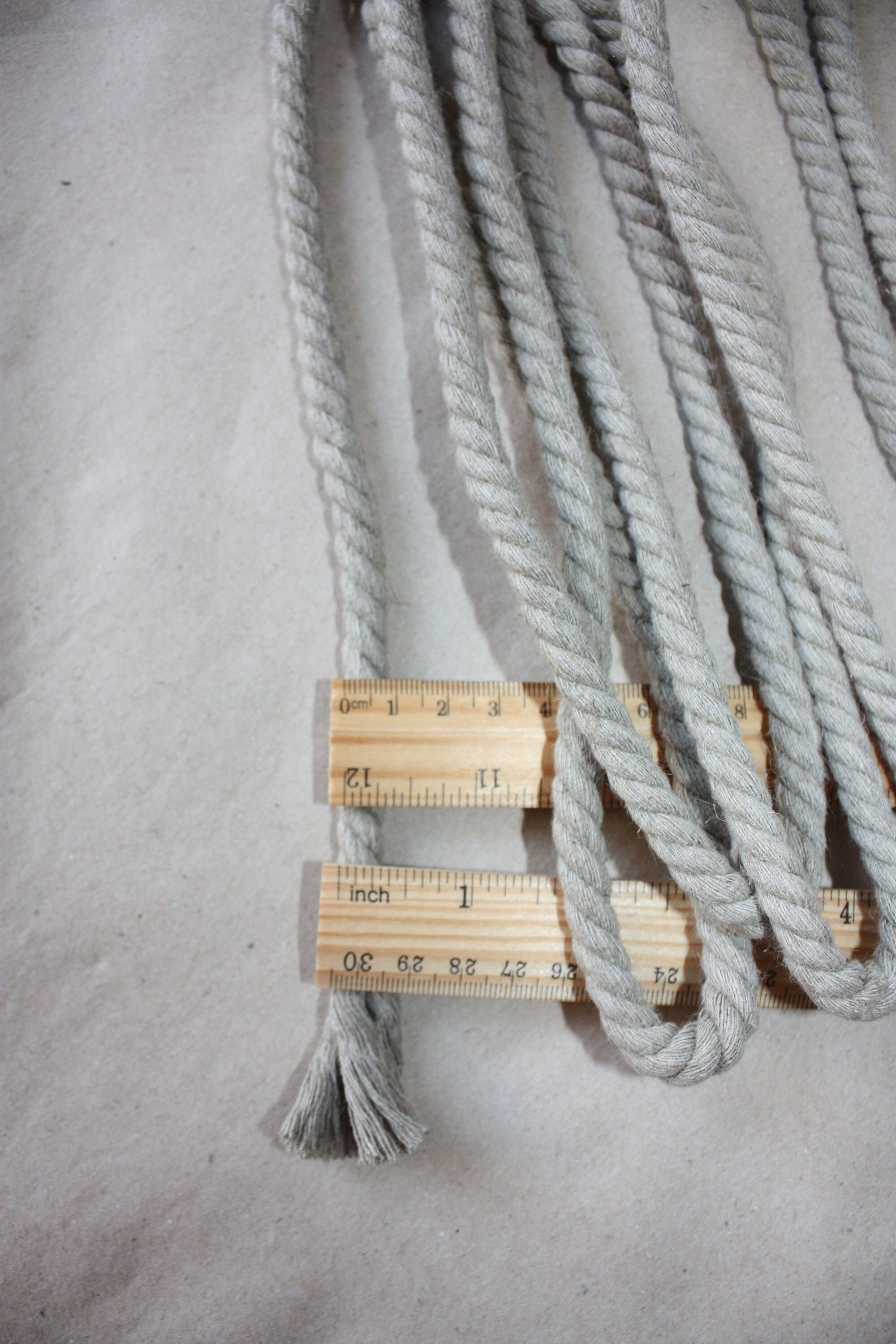 8 mm 5/16 Elegant Linen Rope 7 Yards 6.40 Meter Etsy