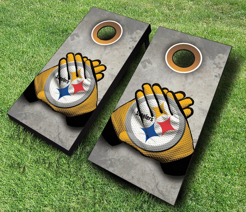 Pittsburgh Steelers Folded Glove Cornhole Set with Bags