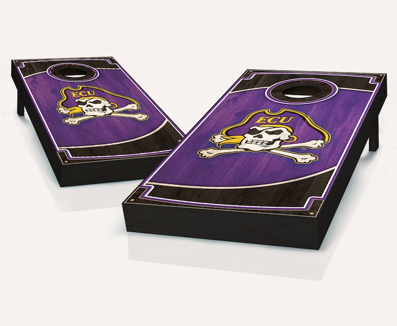 East Carolina Pirates Wood Cornhole Set with Bags