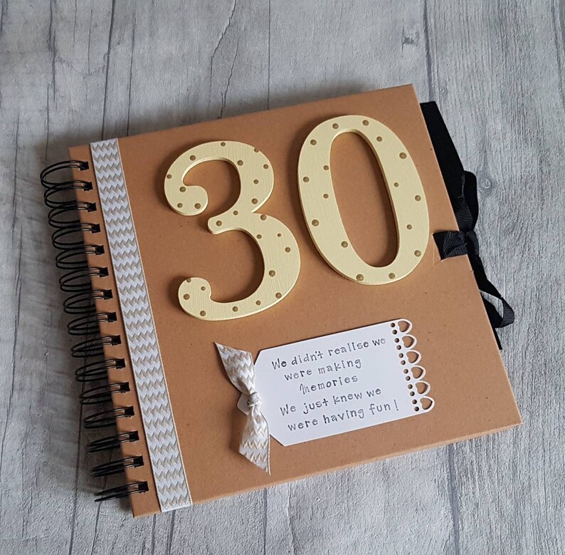 30th Birthday Scrapbook/Guestbook We didn't realise we Etsy