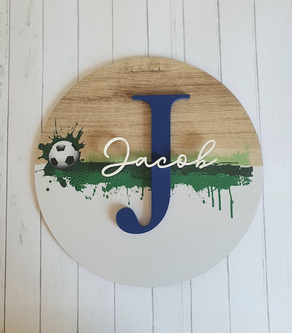 Personalised Football Sign - Football Bedroom Decor