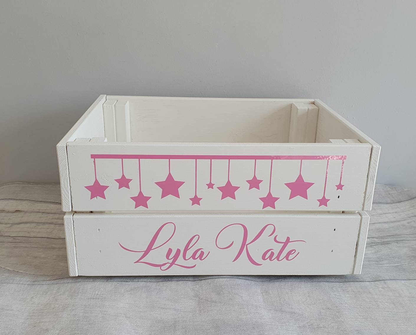 Personalised Baby Crate Baby Shower Gift New Baby Gift Etsy