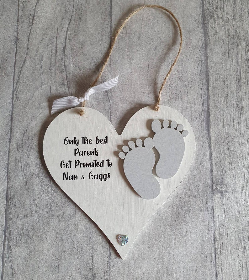 Pregnancy Announcement Gift for Grandparents to be Hanging Etsy