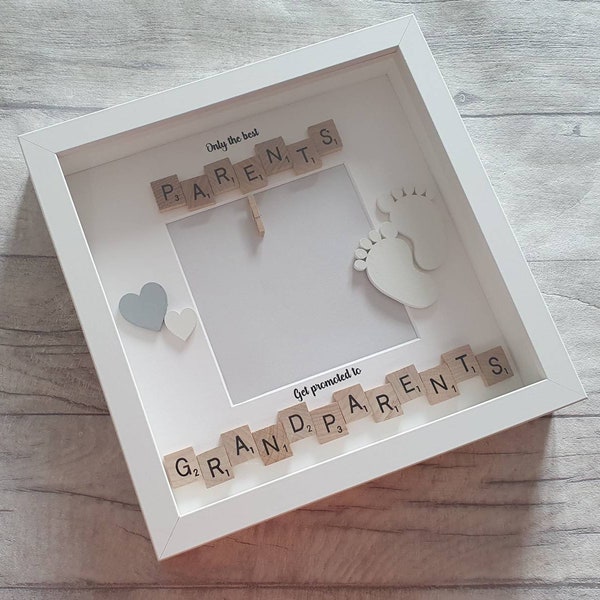 Baby Scan Frame - Pregnancy Announcement Gift - Grandparents Gift - 'Only the best Parents get promoted to Grandparents'