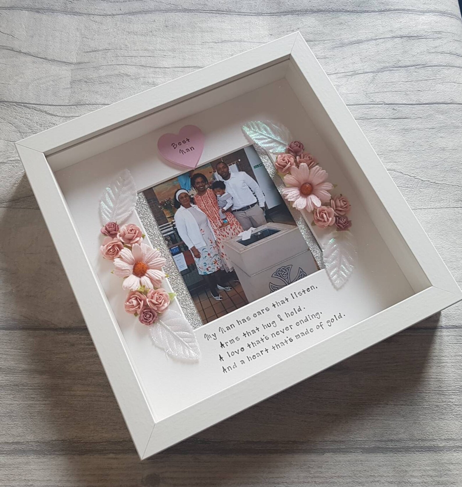 Personalised Gift for Nan Floral Photo Frame Best Nan Etsy
