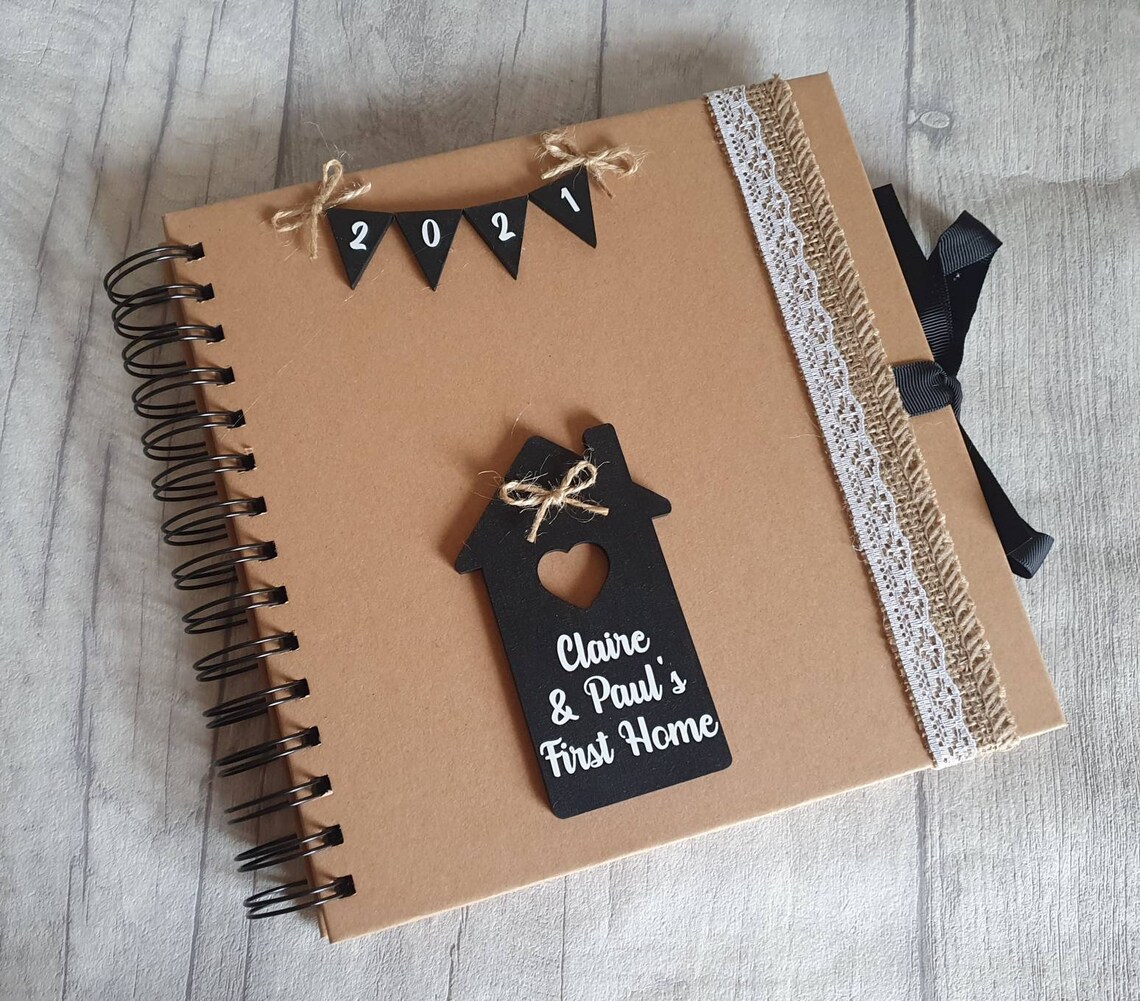 New Home Scrapbook Home Renovation Scrapbook House Warming Etsy